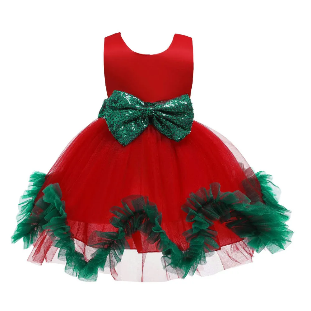 New Year Dress European and American Christmas Evening Dress Girl Princess Dress Christmas Dress