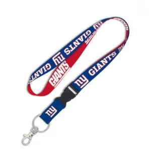 New York Giants WinCraft Blue Red Snap NFL Licensed Lanyard