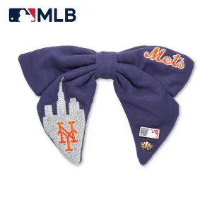 NEW YORK METS LELE SADOUGHI / MLB NAVY BOW BARRETTE