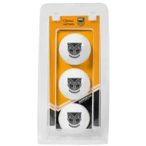 New Zealand Warriors Optima Golf Ball 3 Pack