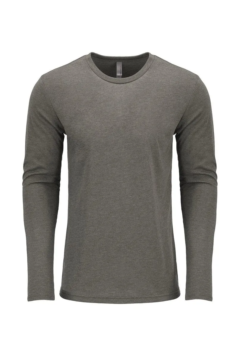 Next Level 6071: Men's Triblend Long-Sleeve Crew