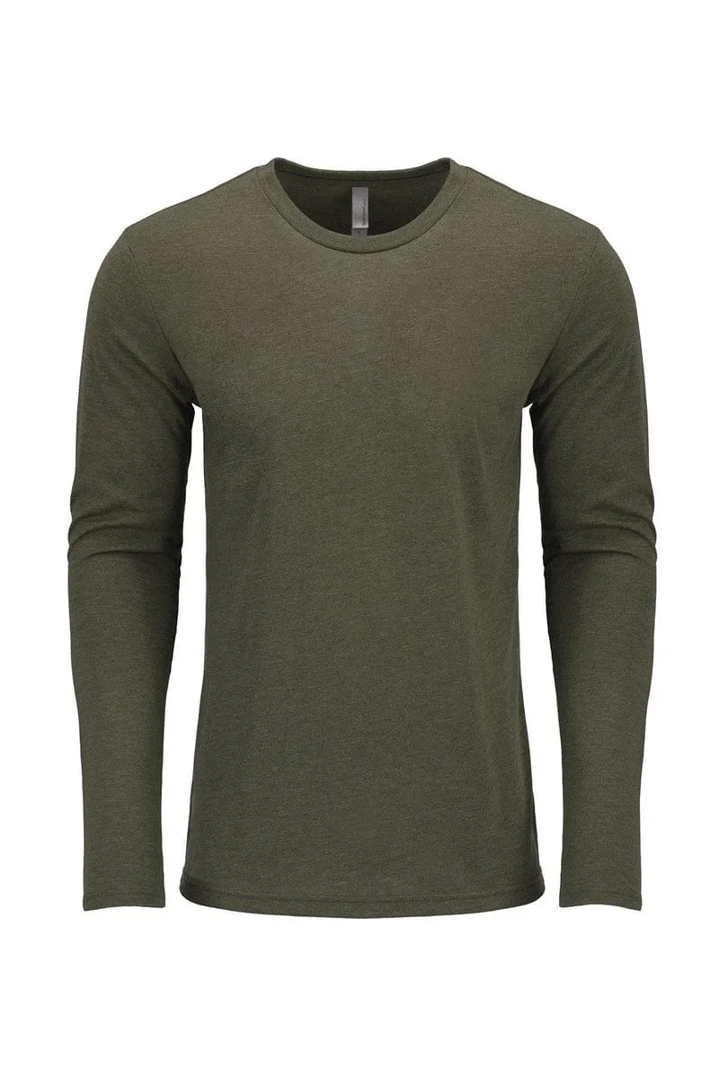 Next Level 6071: Men's Triblend Long-Sleeve Crew