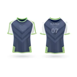 NEXT PRINT All Over Printed Customized Sublimation T-Shirt Unisex Sports Jersey Player Name & Number, Team Name NP50000206