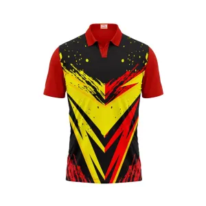 Next Print Customized Polo Neck Red Jersey NPTS100