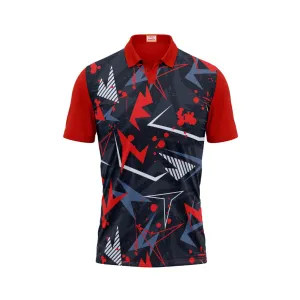 Next Print Customized Polo Neck Red Jersey NPTS105