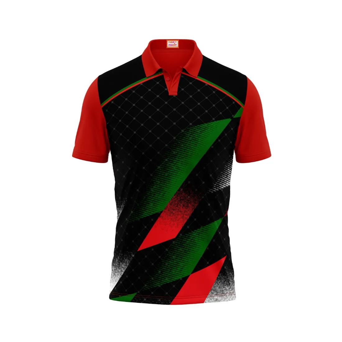 Next Print CustomiZed Polo Neck Red Jersey NPTS44