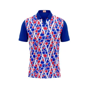 Next Print Customized Polo Neck Royal Blue Jersey NPTS04