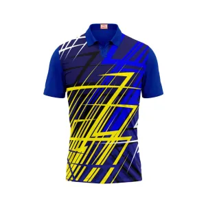 Next Print Customized Polo Neck Royal Blue Jersey NPTS12