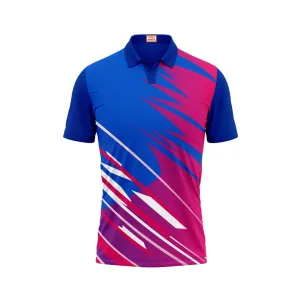 Next Print Customized Polo Neck Royal Blue Jersey NPTS32