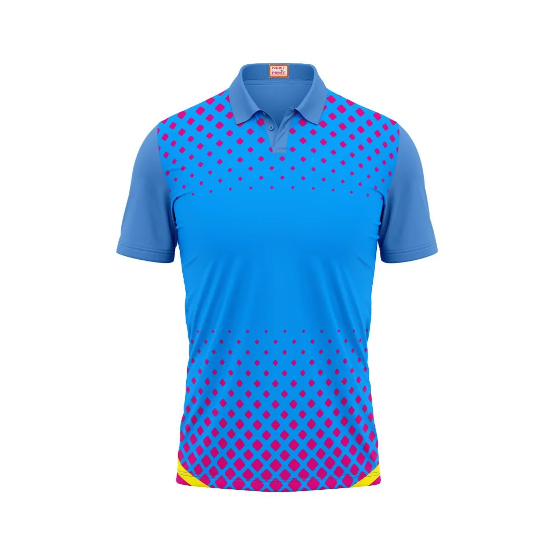 Next Print Customized Polo Neck Skyblue Jersey Design 44