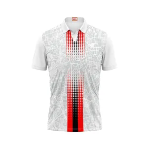 Next Print Customized Polo Neck White Jersey NPTS12