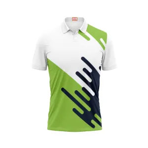 Next Print Customized Polo Neck White Jersey NPTS83