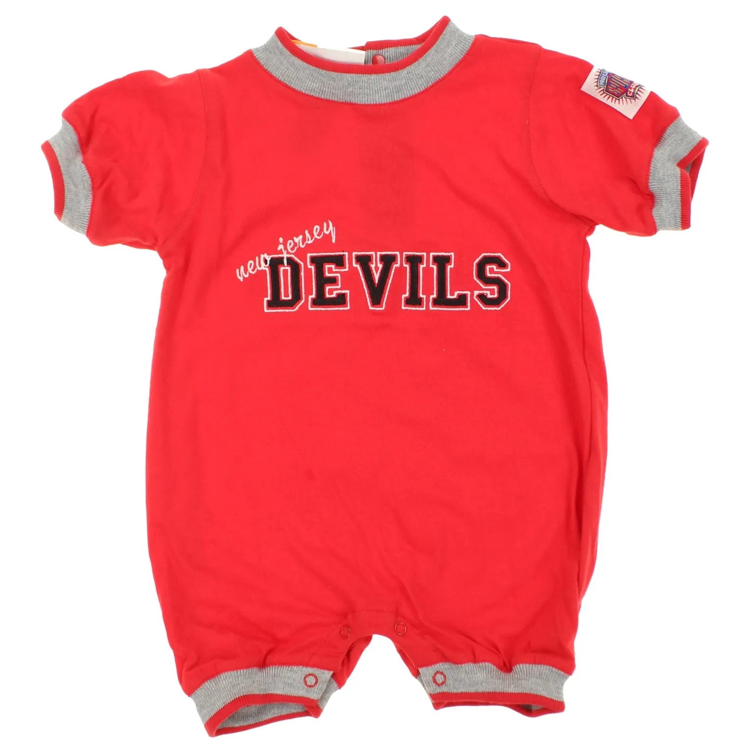 NHL Infant New Jersey Devils Crew Neck Romper, Red