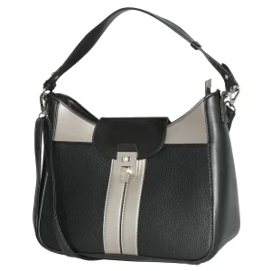 NICCI Ladies’ Shoulder Bag with Color Block Design