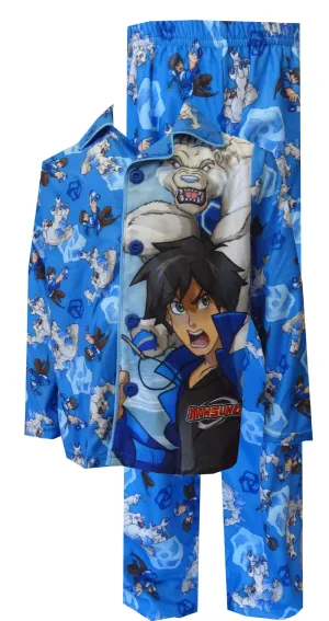 Nickelodeon Monsuno Chase and Lock Blue Pajamas