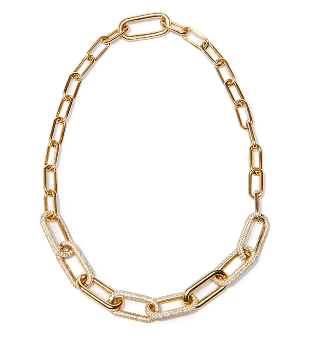 Nickho Rey Link Collar Necklace Gold