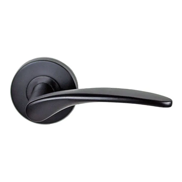 Nidus Mediterranean Altro Privacy Door Handle Set Matte Black