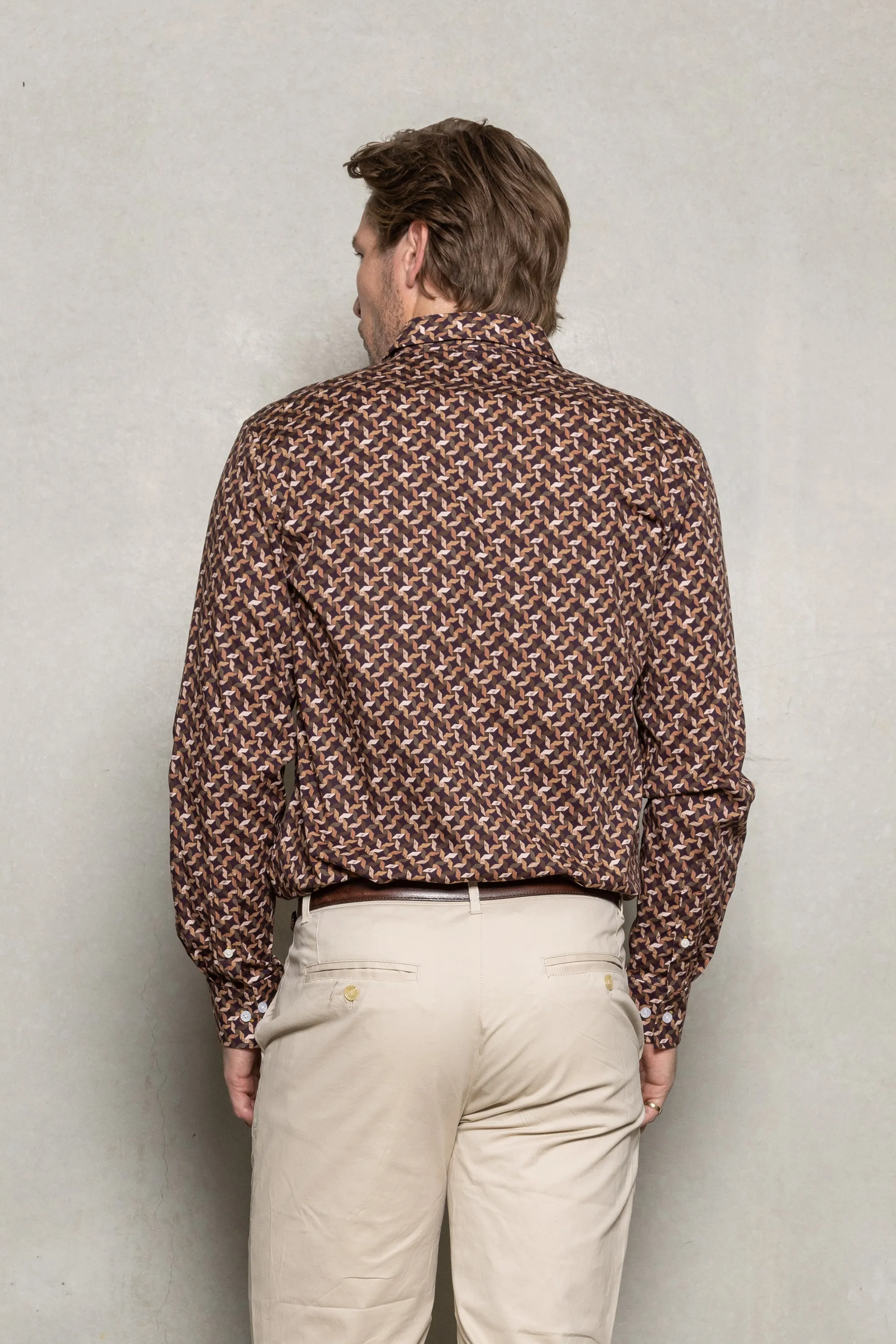 Nigel Geo Print Shirt: Autumn