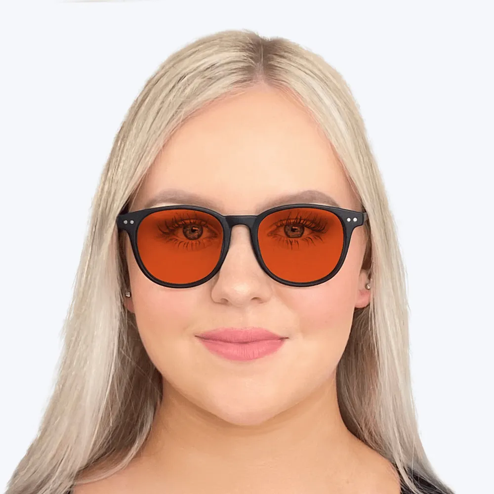 NightFall Billie Blue Blocking Glasses - Black - Readers