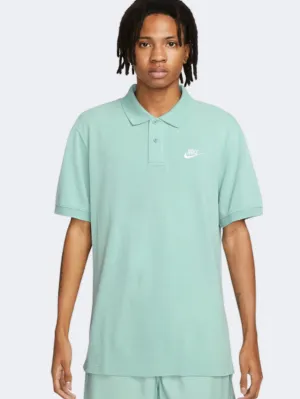 Nike Club Pq Matchup Men Lifestyle Polo Short Sleeve Mineral/White