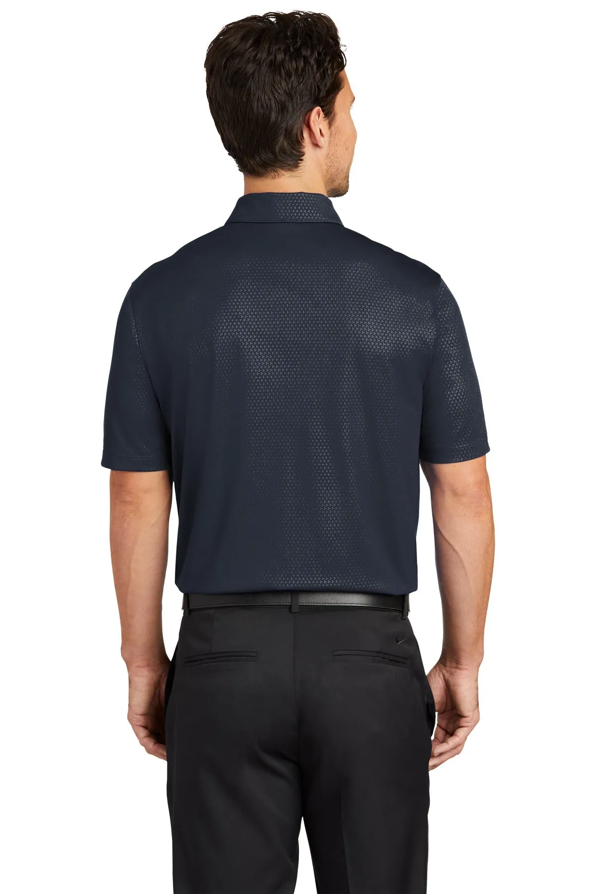 Nike Dri-FIT Embossed Tri-Blade Custom Polos, Marine