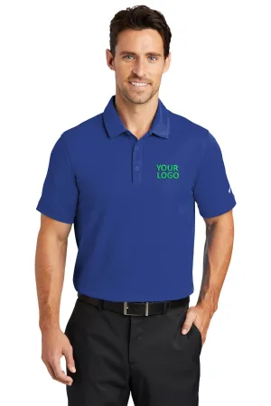 Nike Dri-FIT Icon Pique Modern Fit Custom Polos, Deep Royal Blue