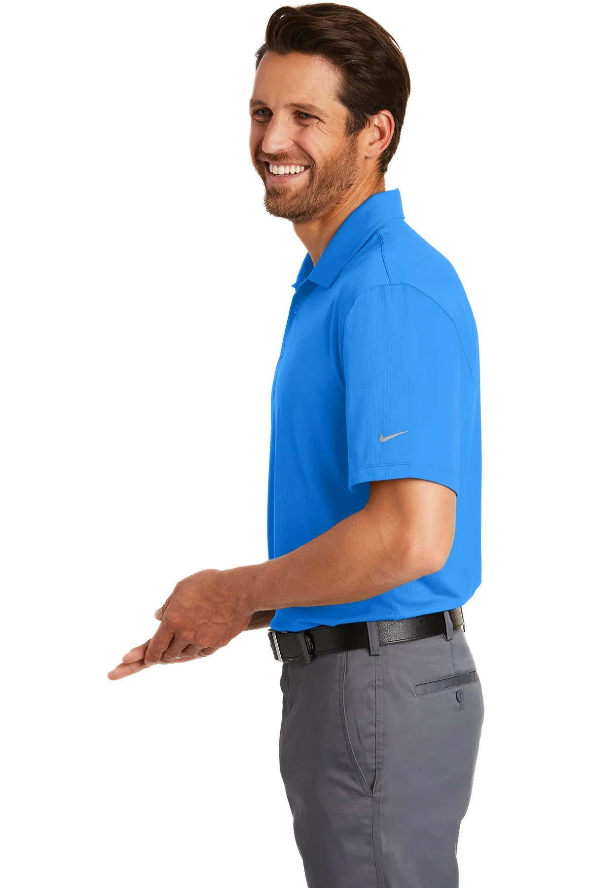 Nike Dri-FIT Legacy Customized Polos, Light Photo Blue