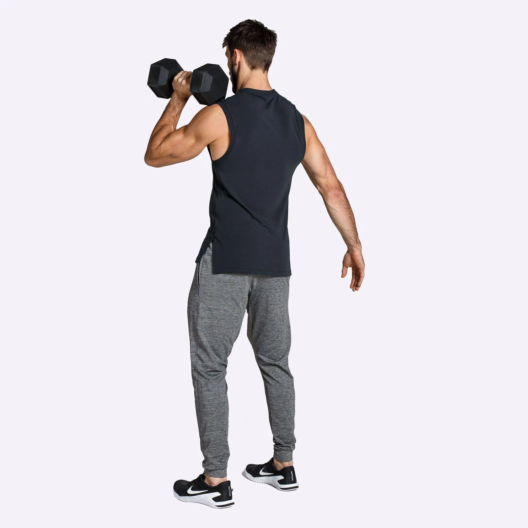 Nike - Dri-FIT Men's Training Tank - Black/Dark Grey