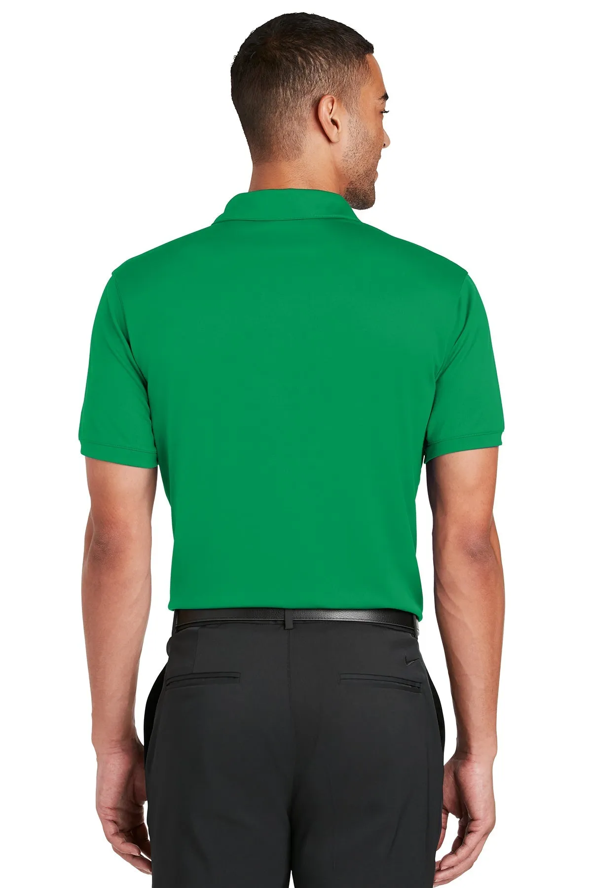 Nike Dri-FIT Players Modern Fit Custom Polos, Pine Green