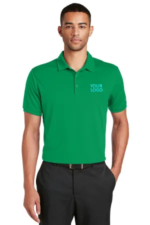 Nike Dri-FIT Players Modern Fit Custom Polos, Pine Green