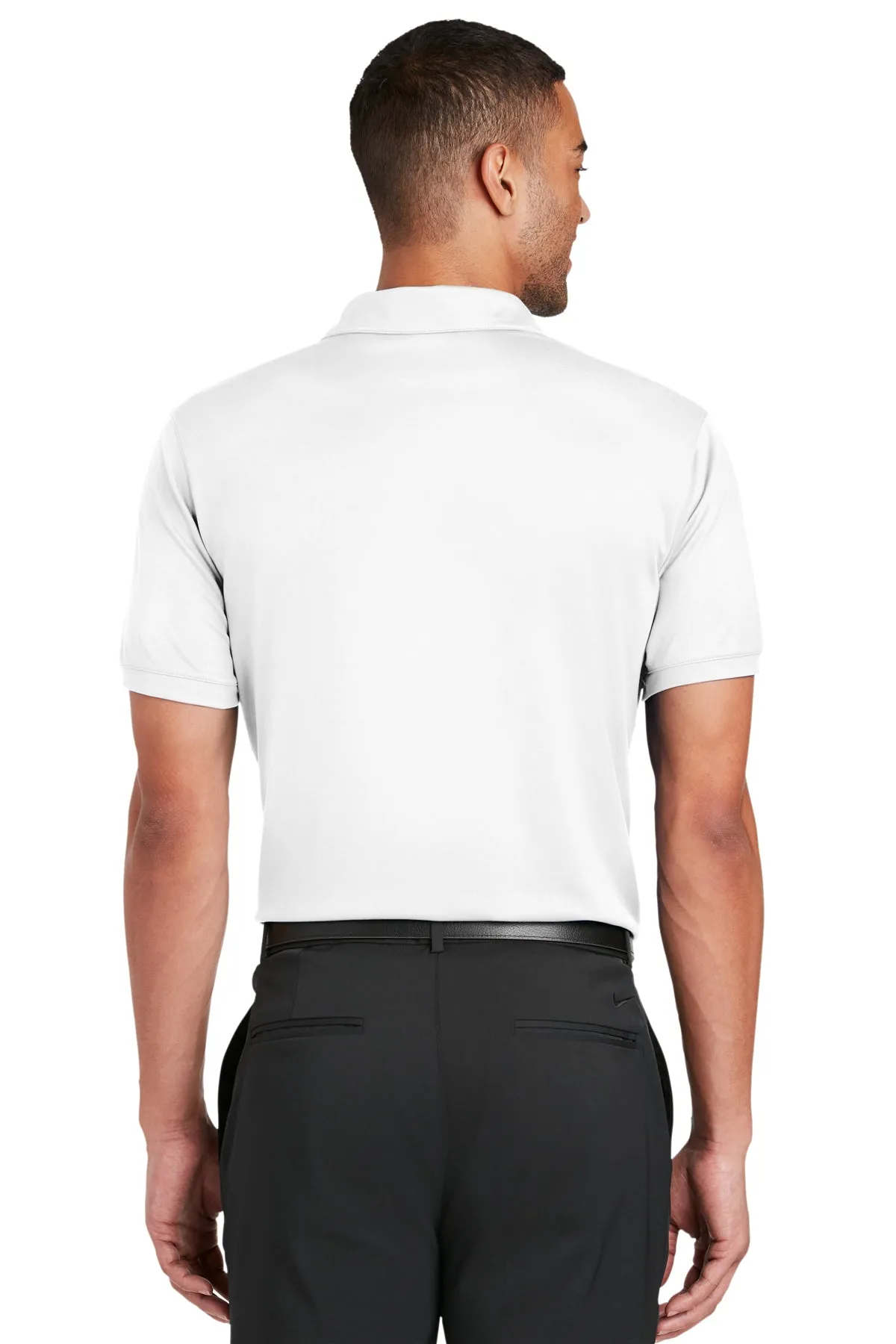 Nike Dri-FIT Players Modern Fit Custom Polos, White