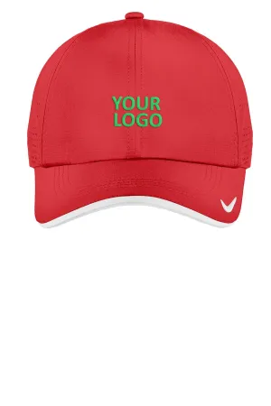 Nike Dri-FIT Swoosh Perforated Customized Caps, University Red