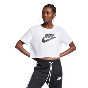 Nike  Essnt Crp Icn  Women Lifestyle T-Shirt White / Black