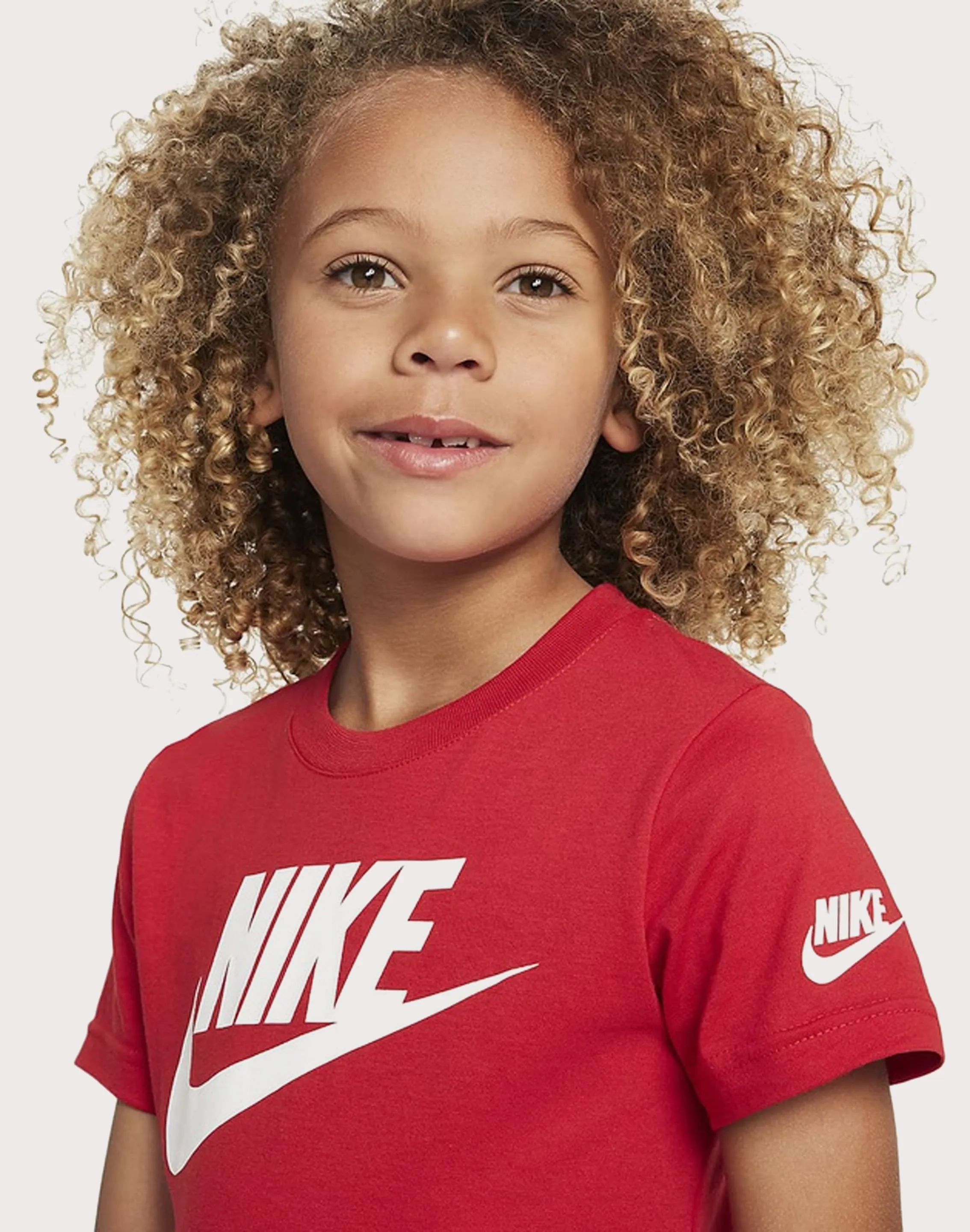 NIKE KID'S FUTURA EVERGREEN RED TEE