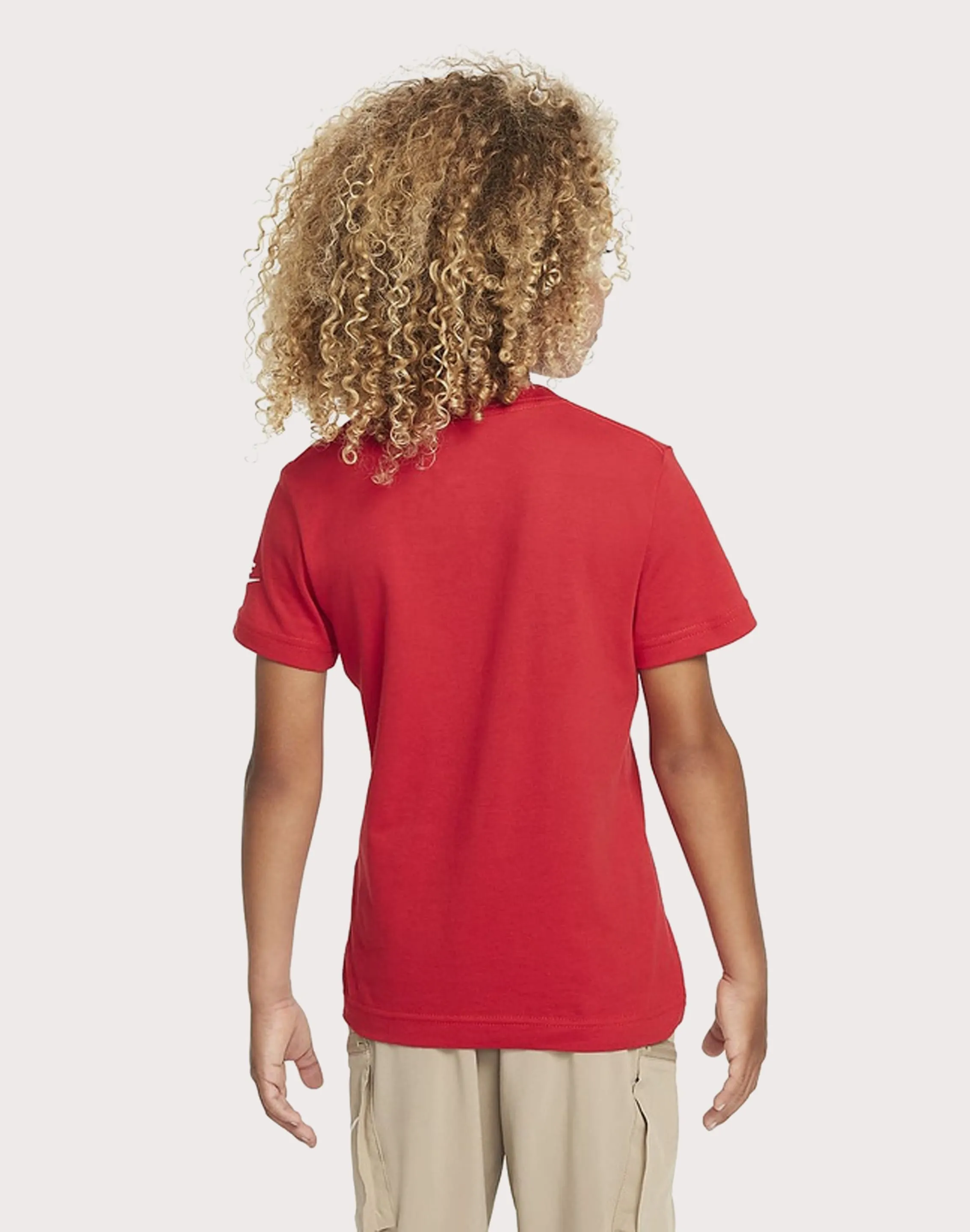 NIKE KID'S FUTURA EVERGREEN RED TEE