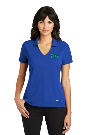 Nike Ladies Dri-FIT Vertical Mesh Customized Polos, Old Royal