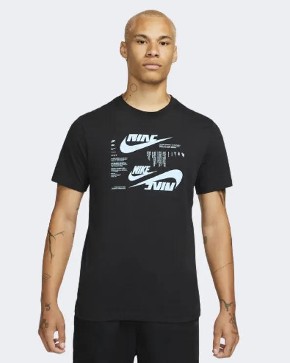 Nike Sportswear Men Lifestyle T-Shirt Black/Blue Dr7815-010