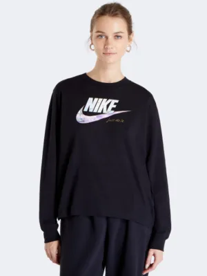 Nike Sportswear Women Lifestyle Long Sleeve Black/White