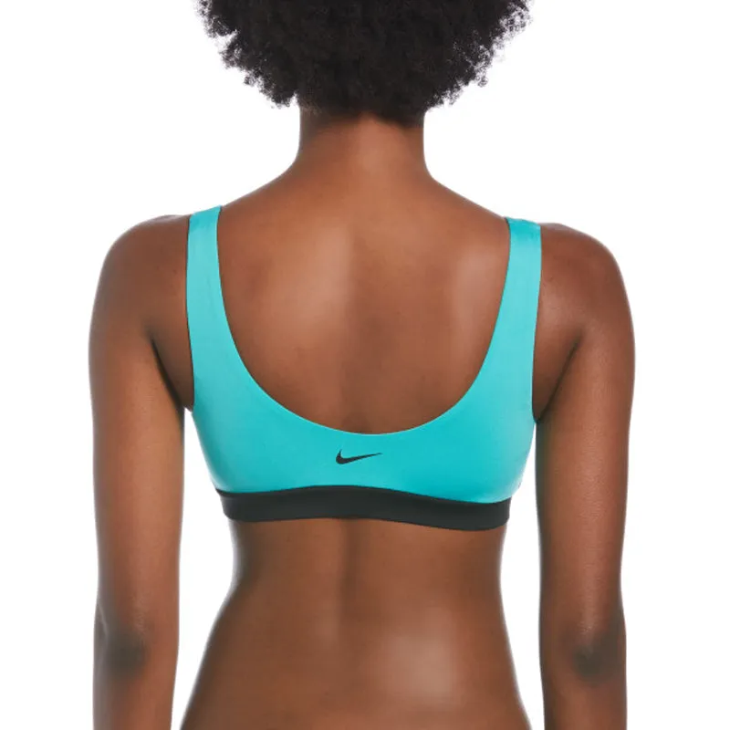 Nike - Women's Multi Logo Scoop Neck Bikini Top (Washed Teal)