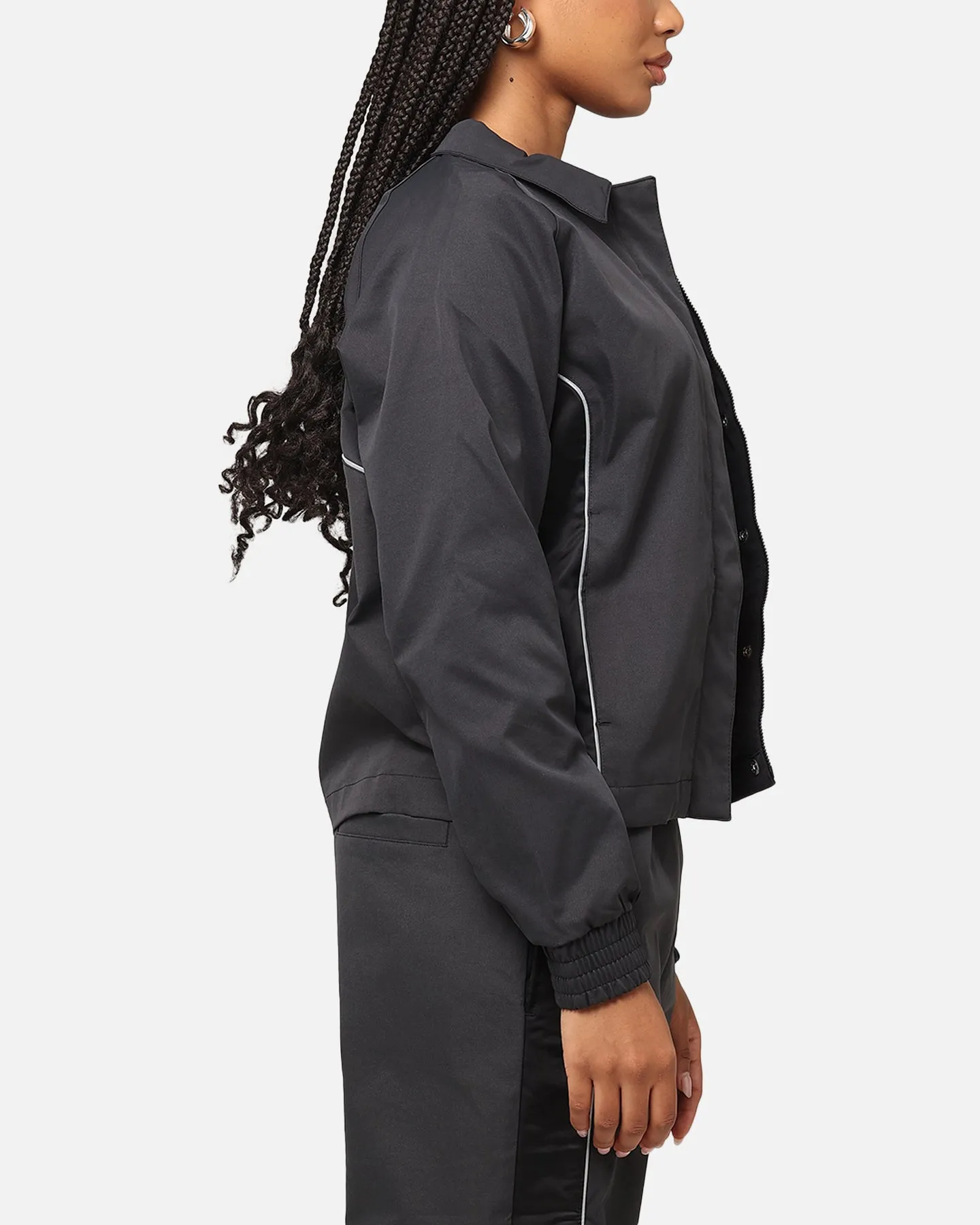 Nike Women's Sportswear Woven Full Zip Jacket Black/Black