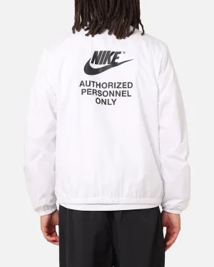 Nike Woven Full Zip Jacket White/White/Black