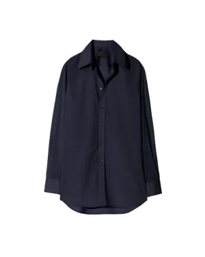 Nili Lotan Raphael Classic Shirt Navy