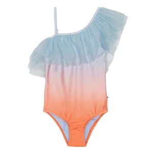 Nilla Asymmetrical Sculptural Swimsuit | Summer Rainbow | Molo