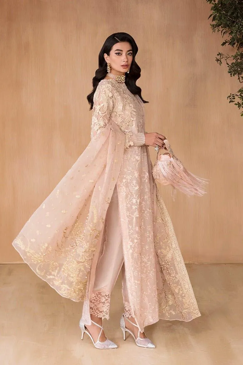 Nilofer Shahid - Elma Rose - Powder Pink - Embroidered - 3 Piece