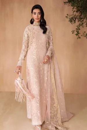 Nilofer Shahid - Elma Rose - Powder Pink - Embroidered - 3 Piece