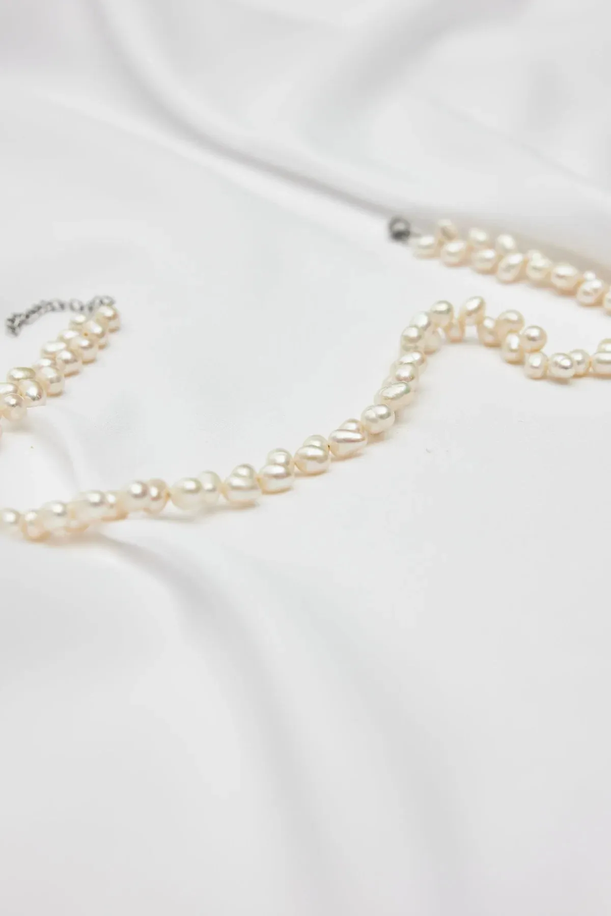 NINA - PEARL CHOCKER NECKLACE - SILVER