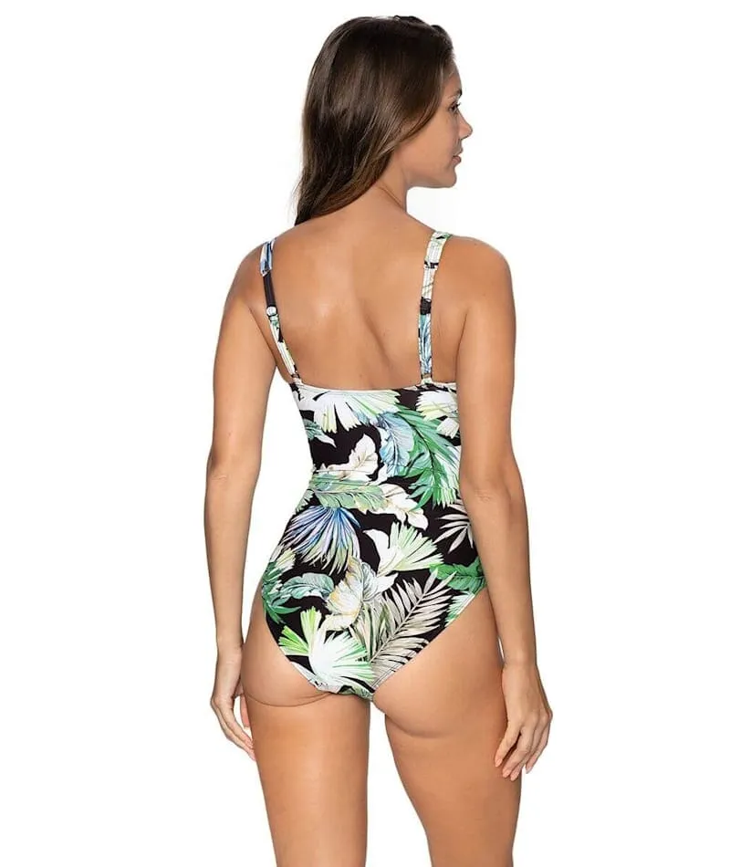 Nip Tuck Kakadu Joanne Twist Front A-DD Cup One Piece Swimsuit - Black