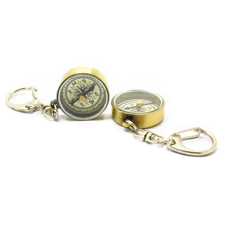 Nisa C25X Vintage Zinc Alloy Metal Compass with Keychain