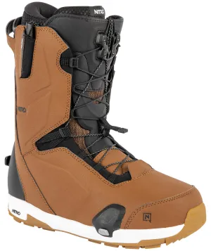 Nitro Profile TLS Step On Mens Snowboard Boots Brown