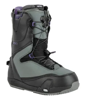 Nitro Women's Cave TLS Step On Snowboard Boot Black Charcoal 2023